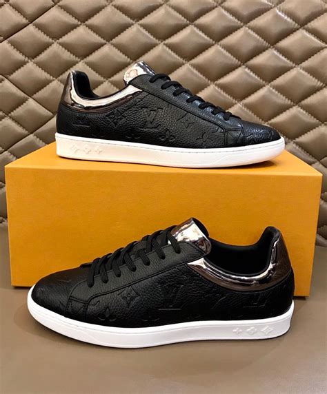 louis vuitton black sneakers men|louis vuitton shoes men black.